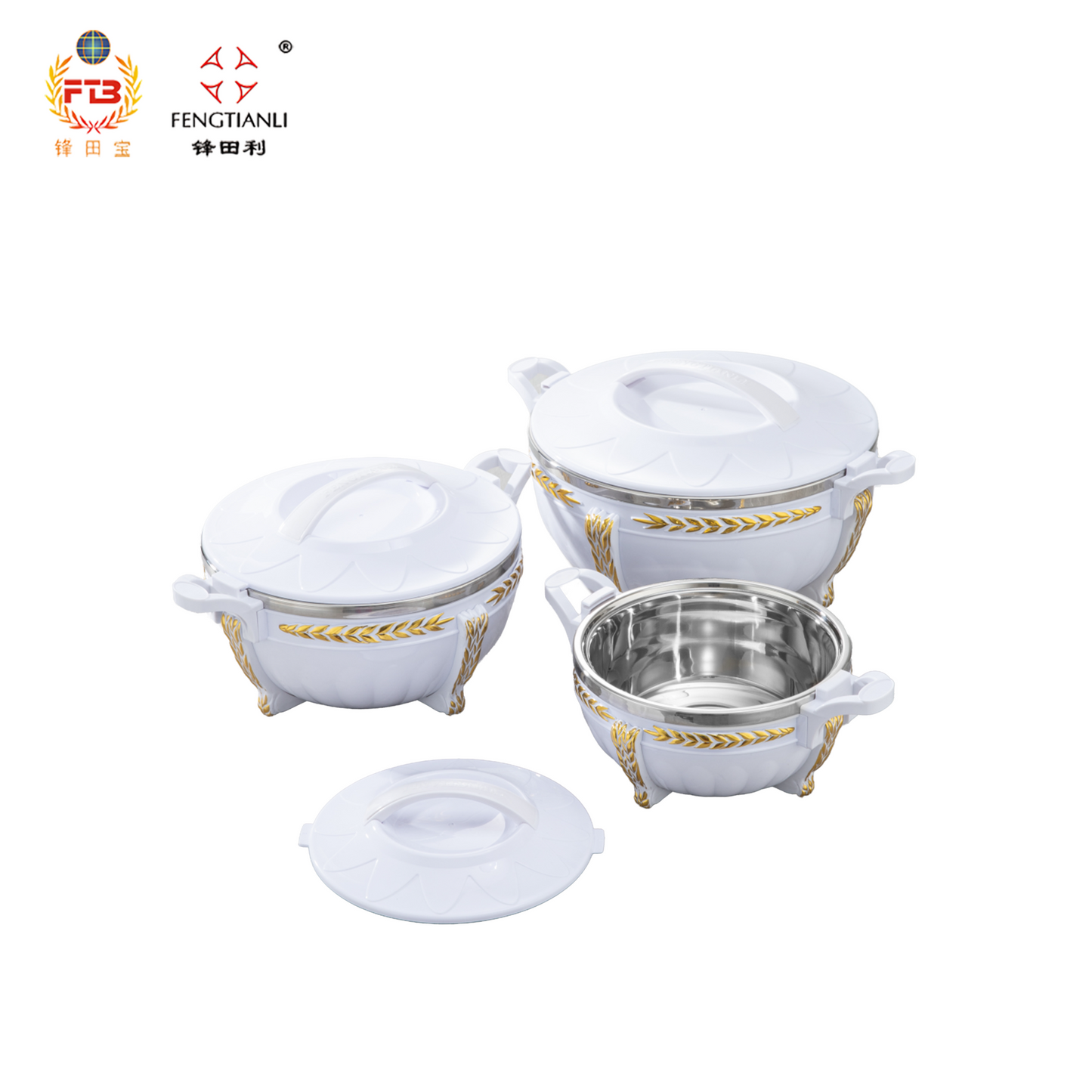 Luxry food warmer sets 3PCS  lunch box casserole